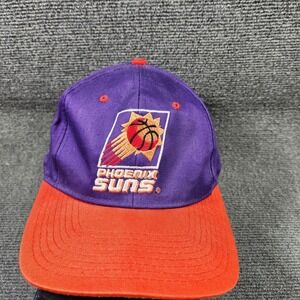 Vintage 90s‎ Phoenix Suns Hat Snapback Cap Logo 7 Purple Dome Blockhead NBA